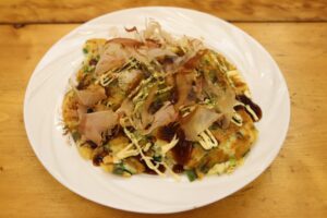 ニラのお好み焼き