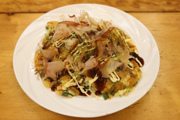 ニラのお好み焼き